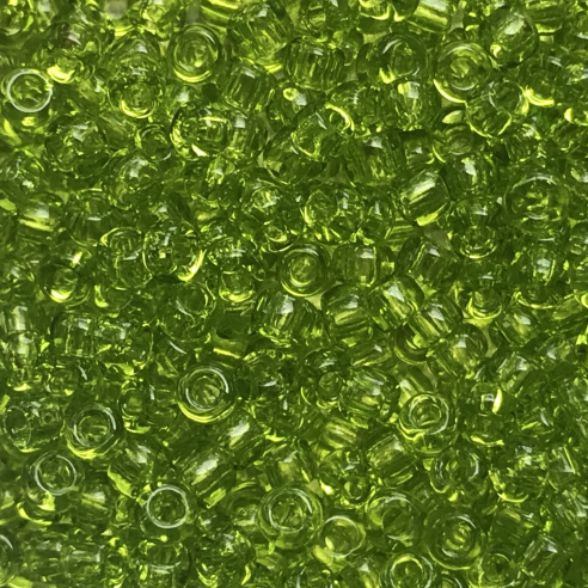 Transparent - Lime Japanese 11/0 Seed Beads (3in tube)